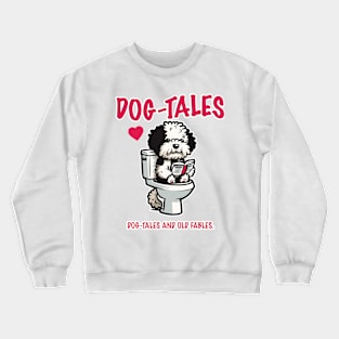 Dog reading on the toilet 95010 Crewneck Sweatshirt